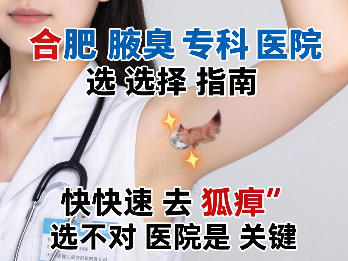 合肥腋臭专科医院选择指南，快速去狐臭，选对医院是关键