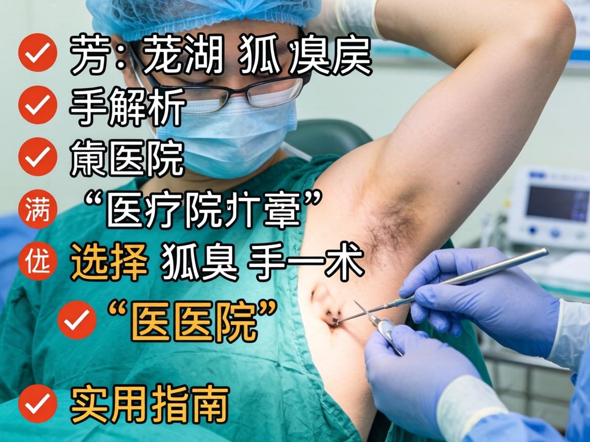芜湖狐臭手术医院解析，选择狐臭手术医院的实用指南