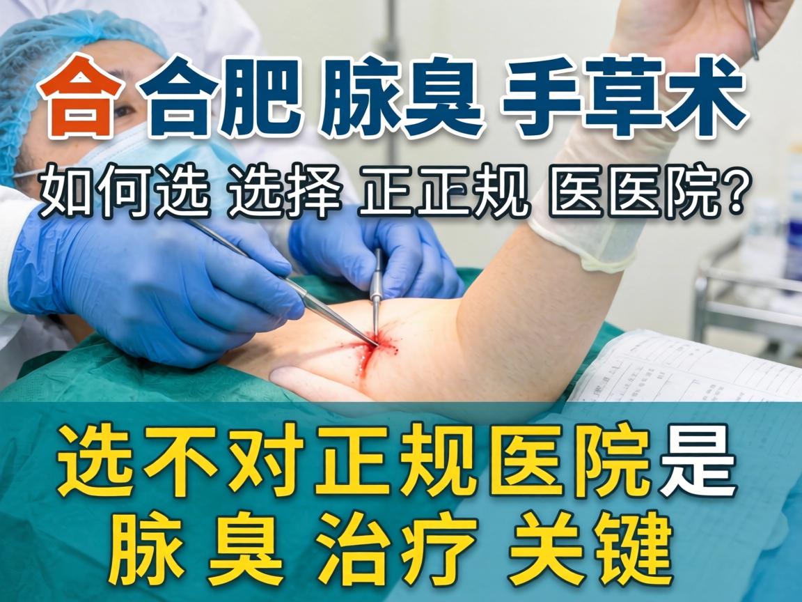 合肥腋臭手术如何选择正规医院？选对正规医院是腋臭治疗关键