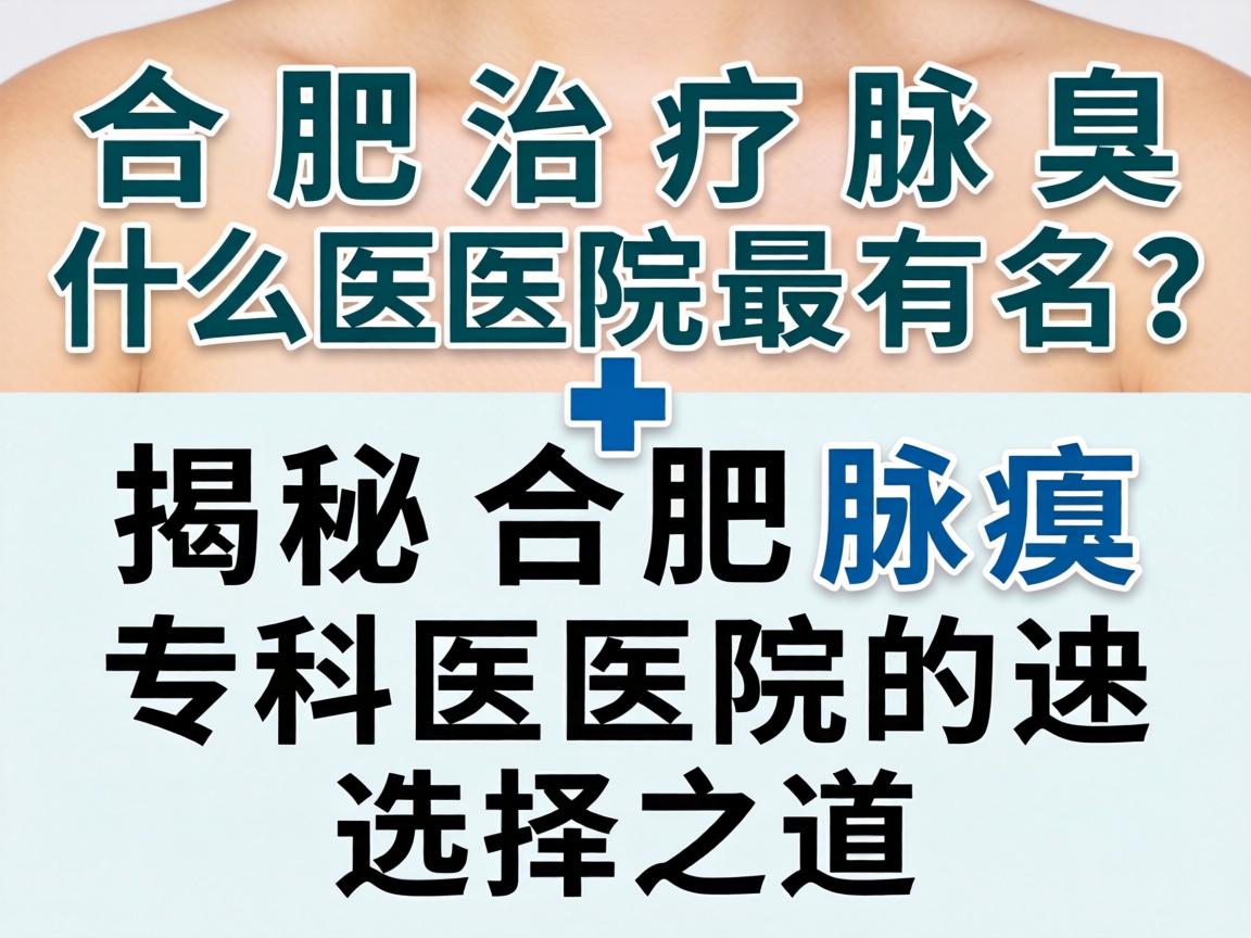合肥治疗腋臭什么医院最有名？揭秘合肥腋臭专科医院的选择之道