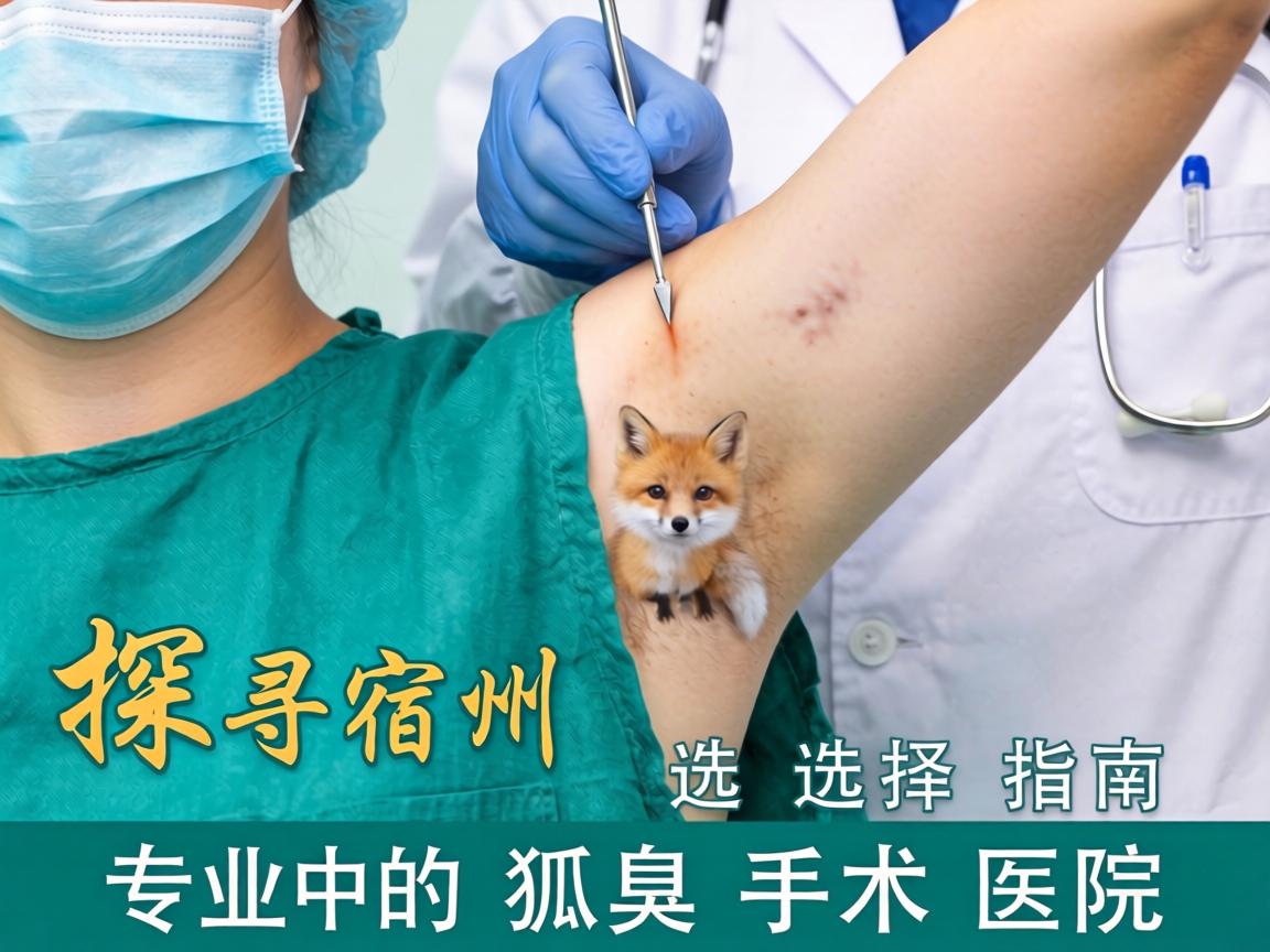 宿州狐臭手术医院选择指南，探寻宿州专业的狐臭手术医院