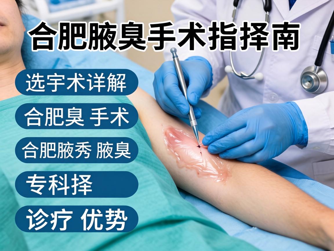 合肥腋臭手术选择指南，详解合肥腋秀腋臭专科的诊疗优势