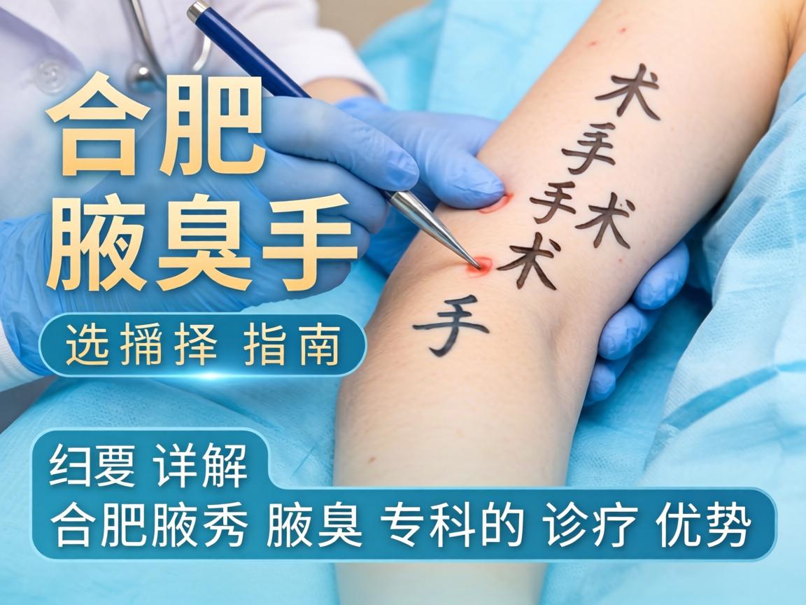合肥腋臭手术选择指南，详解合肥腋秀腋臭专科的诊疗优势