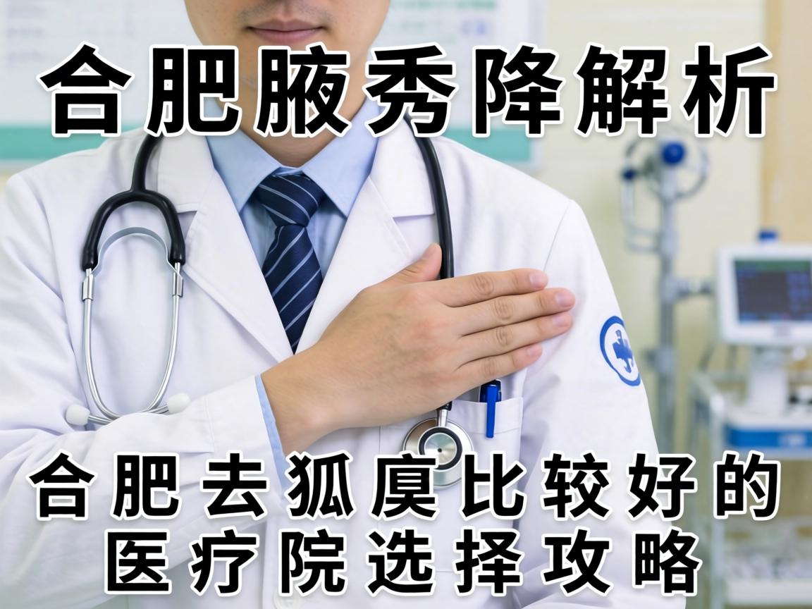 合肥腋秀解析，合肥去狐臭比较好的医院选择攻略
