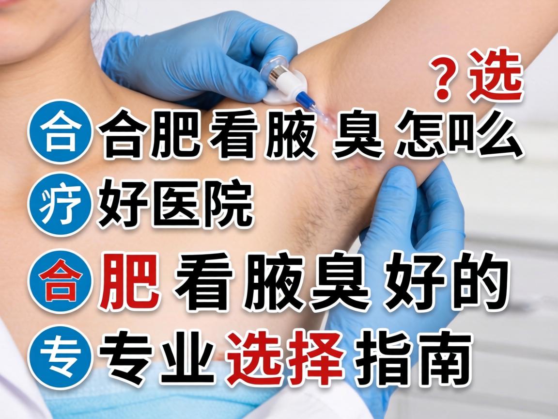 在合肥看腋臭好医院怎么选？合肥看腋臭好的专业选择指南