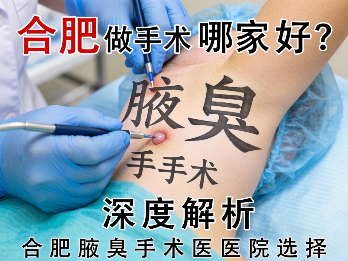 合肥做腋臭手术哪家好？深度解析合肥腋臭手术医院选择