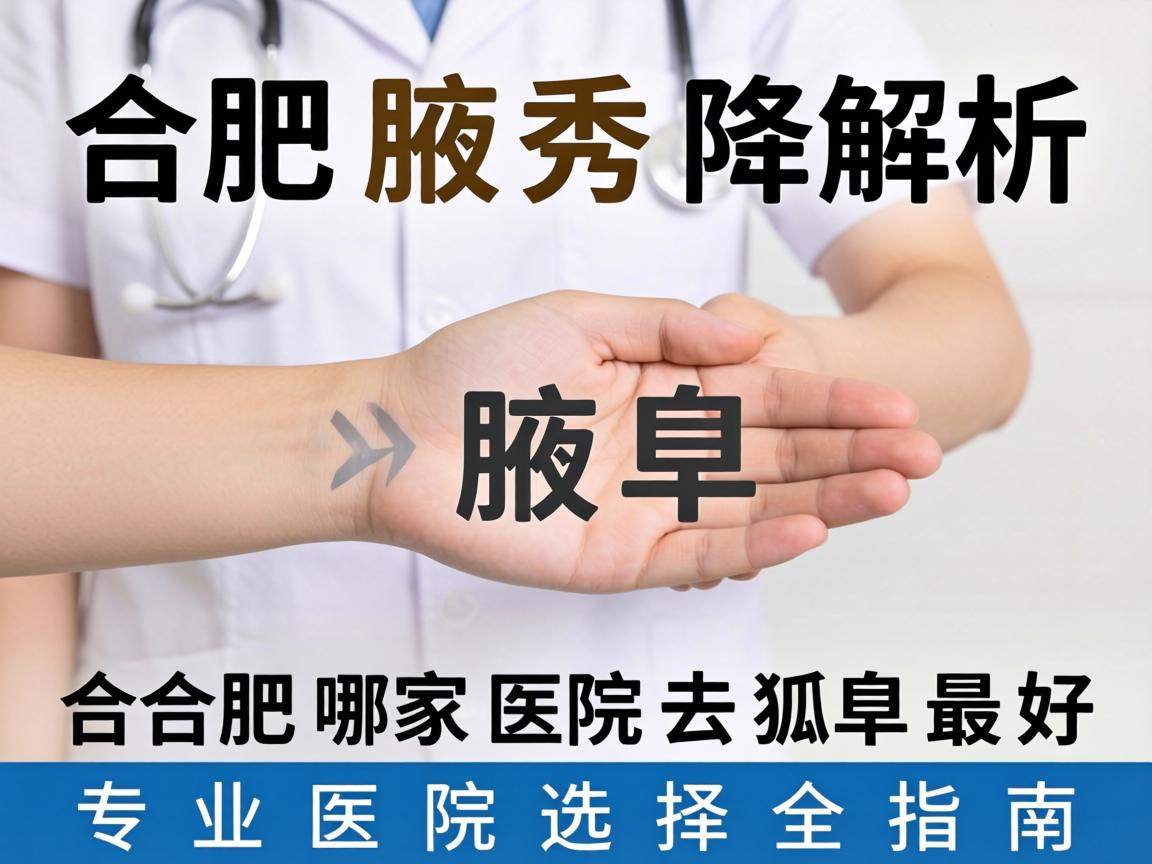 合肥腋秀解析，合肥哪家医院去狐臭最好，专业医院选择全指南