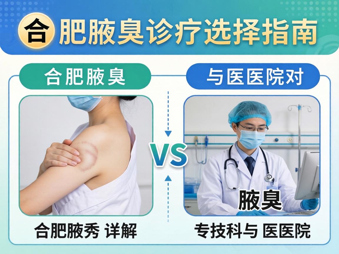 合肥腋臭诊疗选择指南，详解合肥腋秀专科与医院对比