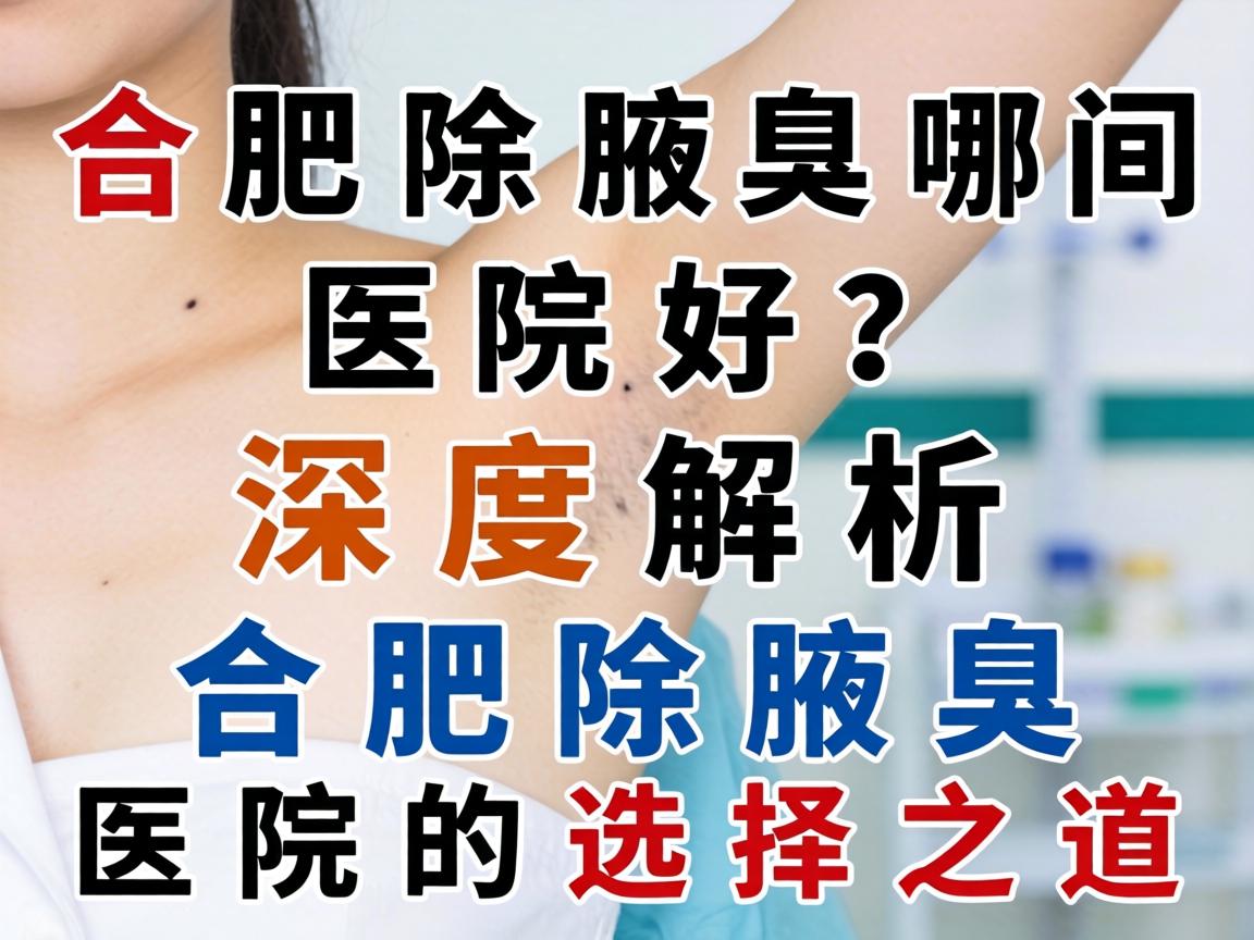 合肥除腋臭哪间医院好？深度解析合肥除腋臭医院的选择之道