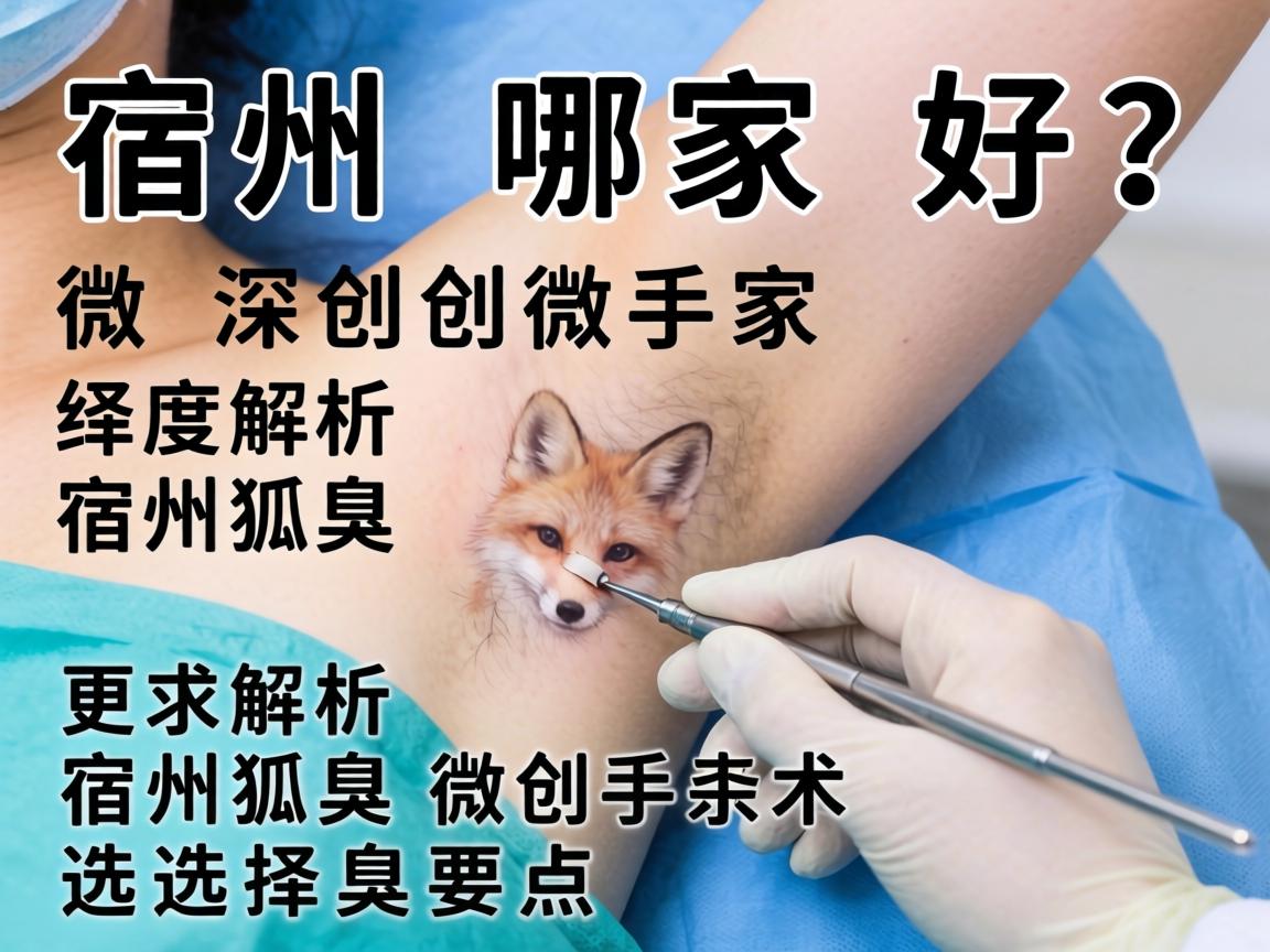 宿州狐臭微创手术哪家好？深度解析宿州狐臭微创手术选择要点