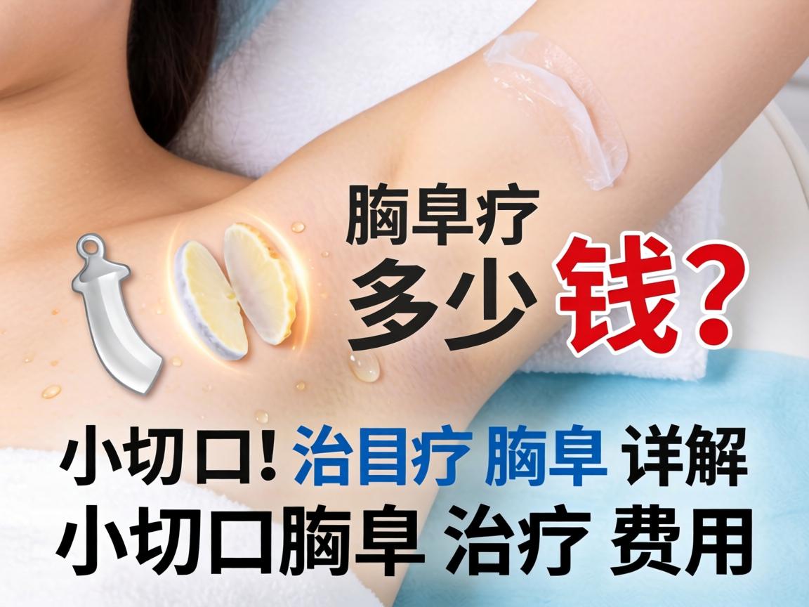 小切口治疗腋臭多少钱？详解小切口腋臭治疗费用