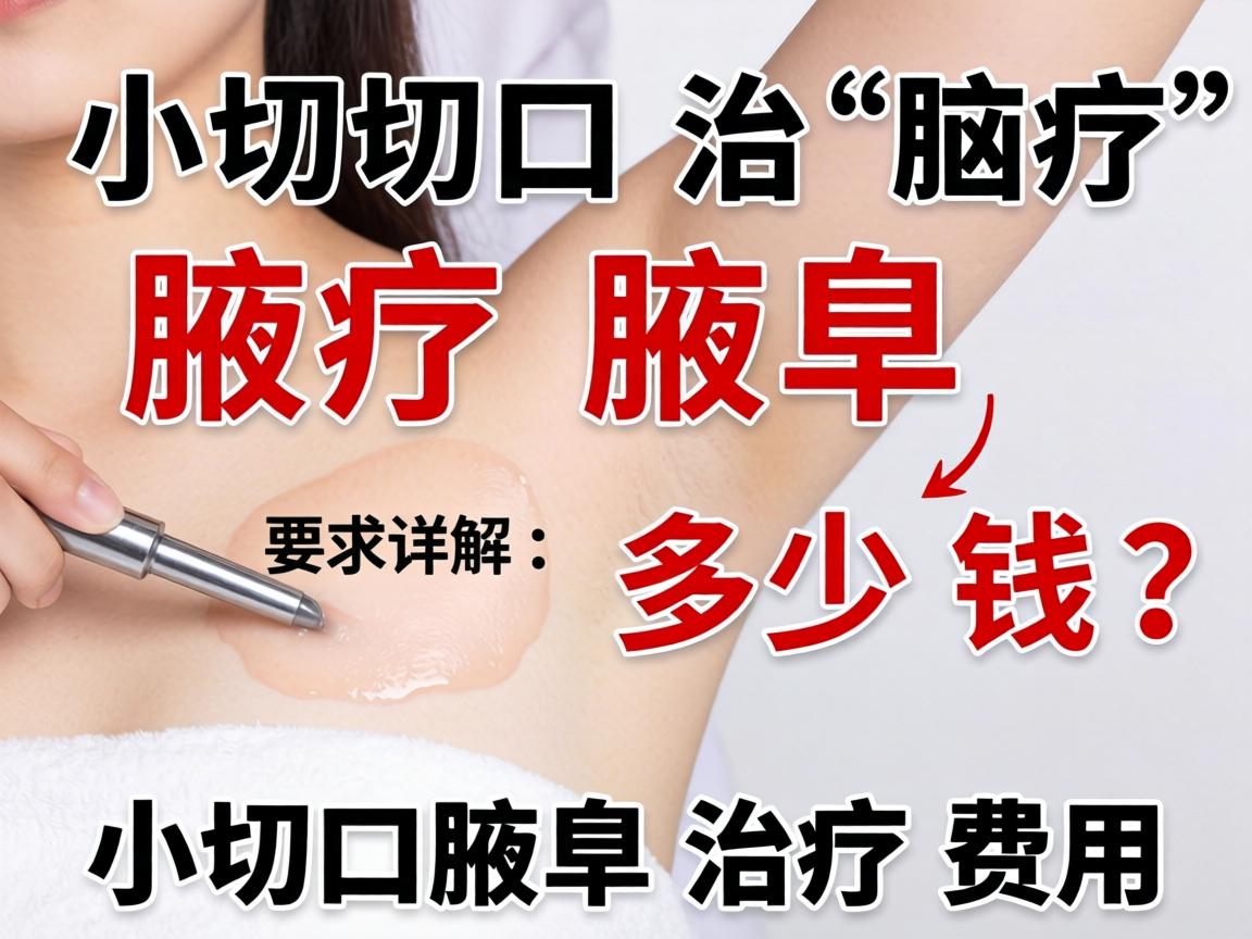 小切口治疗腋臭多少钱？详解小切口腋臭治疗费用