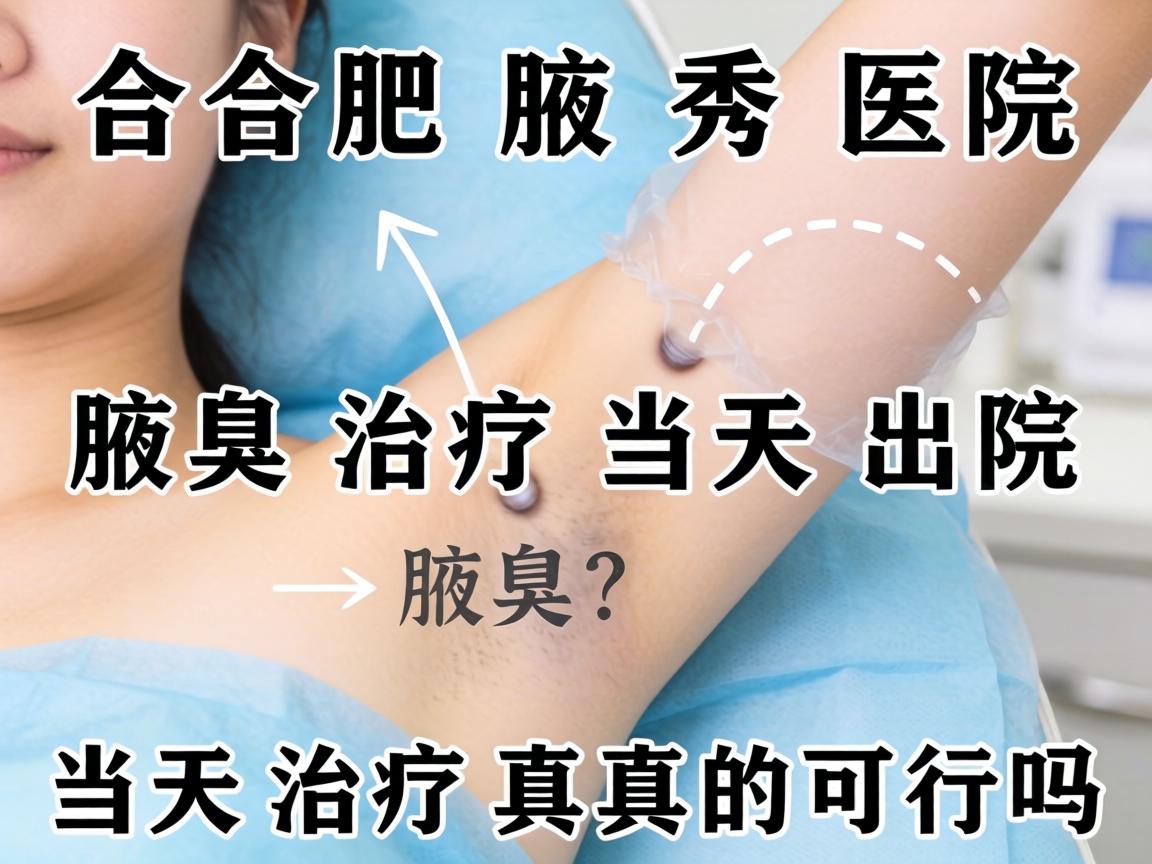 合肥腋秀医院解析，腋臭治疗当天出院，当天治疗真的可行吗？