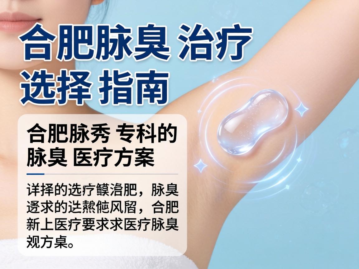 合肥腋臭治疗选择指南，详解合肥腋秀专科的腋臭医疗方案
