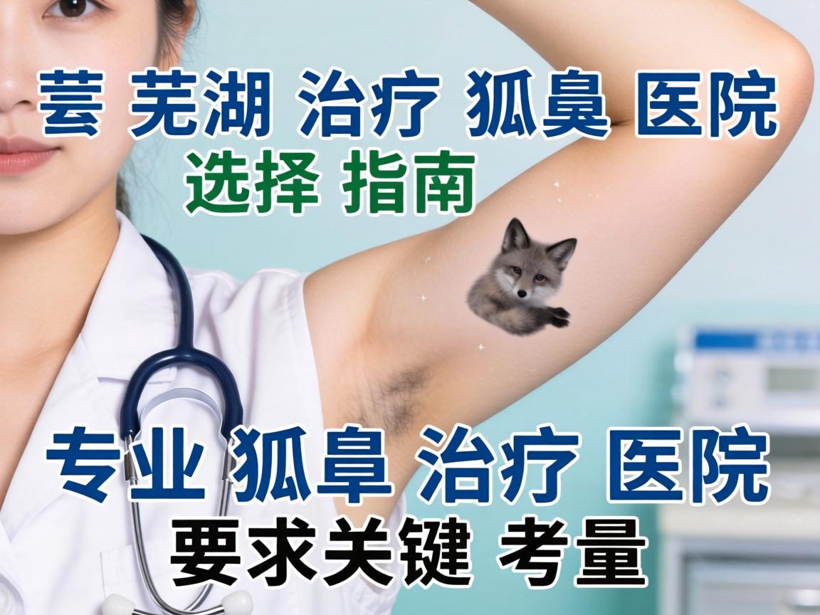 芜湖治疗狐臭医院选择指南,专业狐臭治疗医院的关键考量 芜湖治疗狐臭医院选择指南,专业狐臭治疗医院的关键考量
