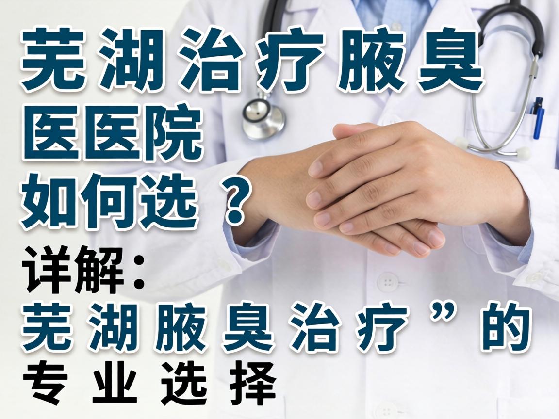 芜湖治疗腋臭医院如何选？详解芜湖腋臭治疗的专业选择