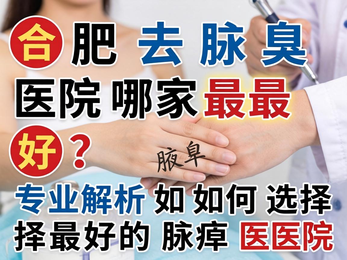 合肥去腋臭医院哪家最好？专业解析如何选择最好的腋臭医院