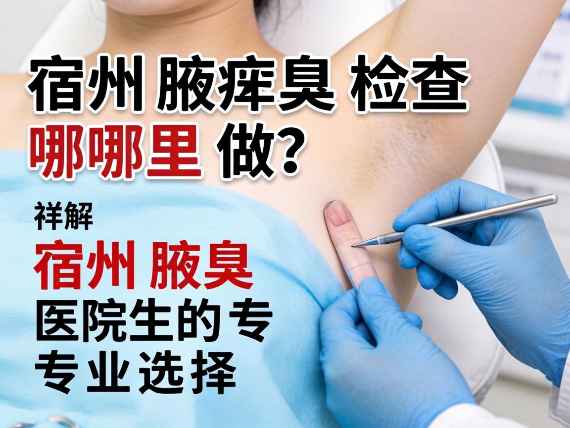 宿州腋臭检查哪里做？详解宿州腋臭医院的专业选择