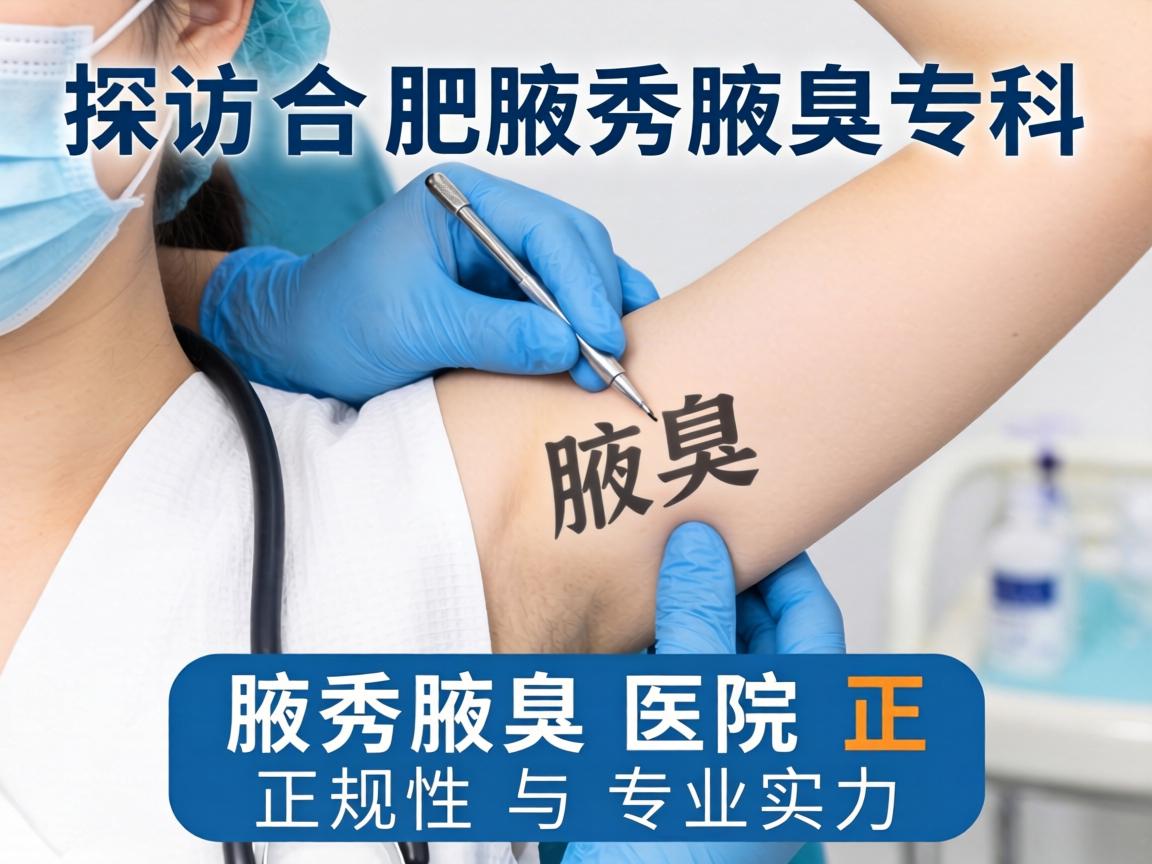 探访合肥腋秀腋臭专科，解析腋秀腋臭医院正规性与专业实力