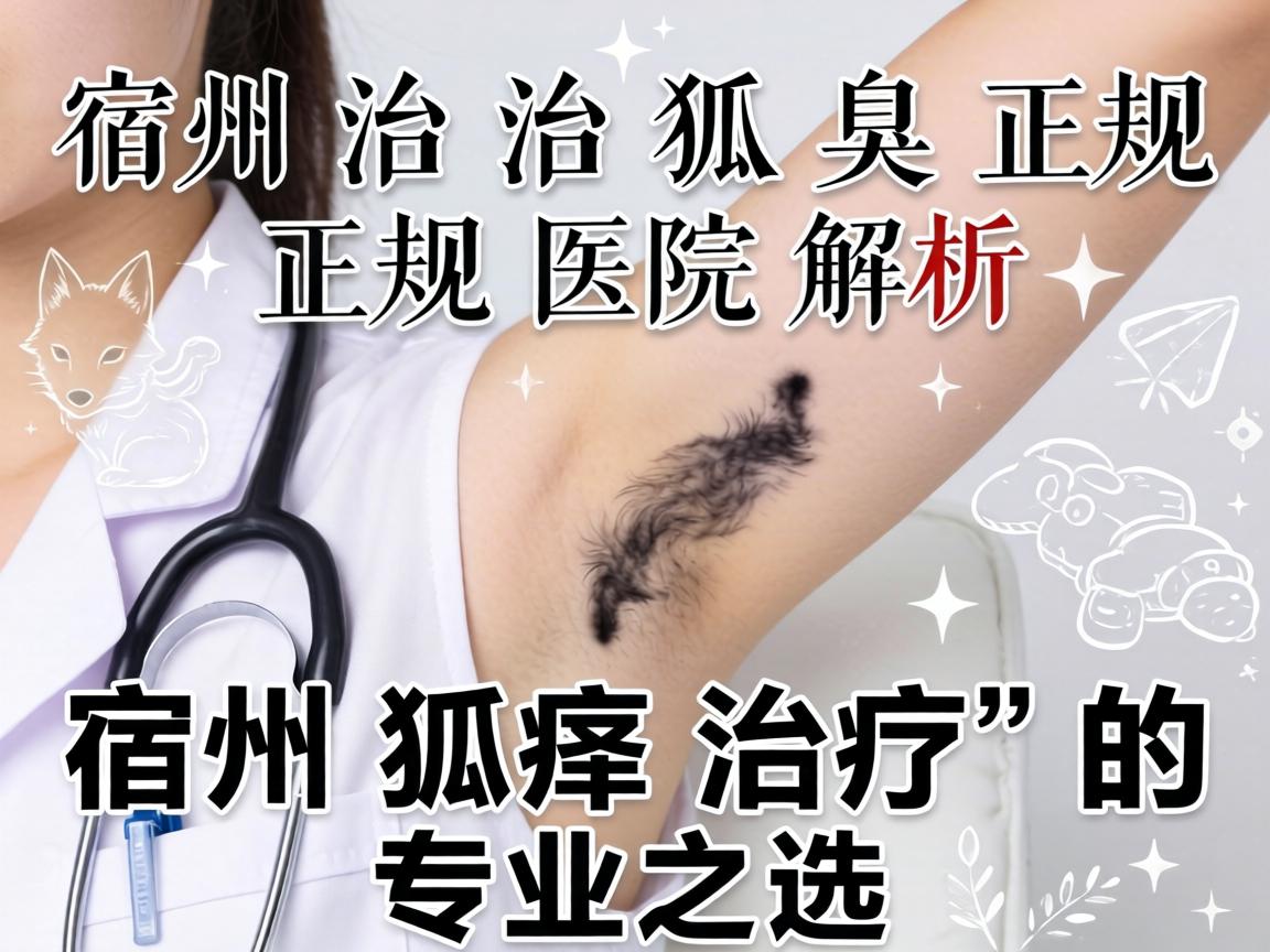宿州治狐臭正规医院解析，宿州狐臭治疗的专业之选