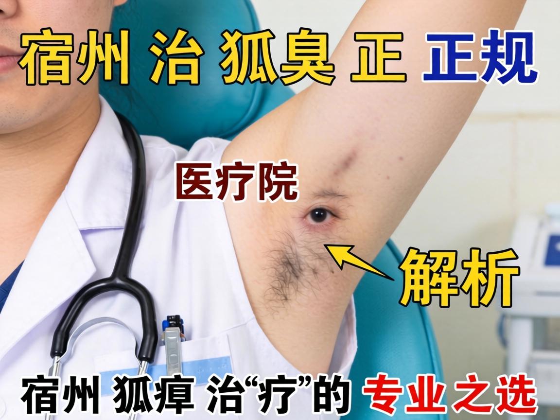 宿州治狐臭正规医院解析，宿州狐臭治疗的专业之选