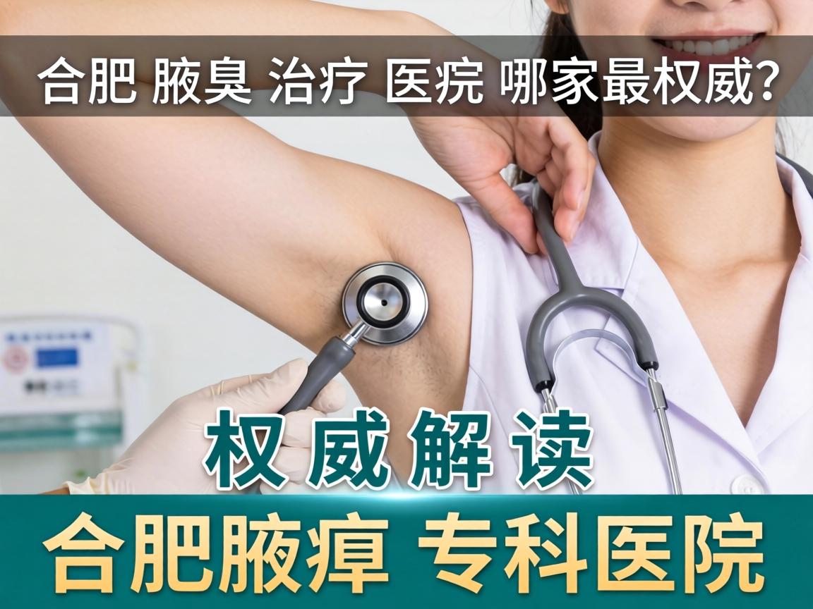 合肥腋臭治疗医院哪家最权威？权威解读合肥腋臭专科医院