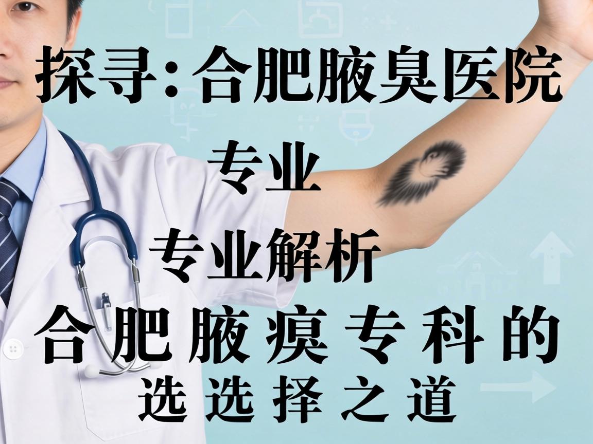 探寻合肥腋臭医院，专业解析合肥腋臭专科的选择之道