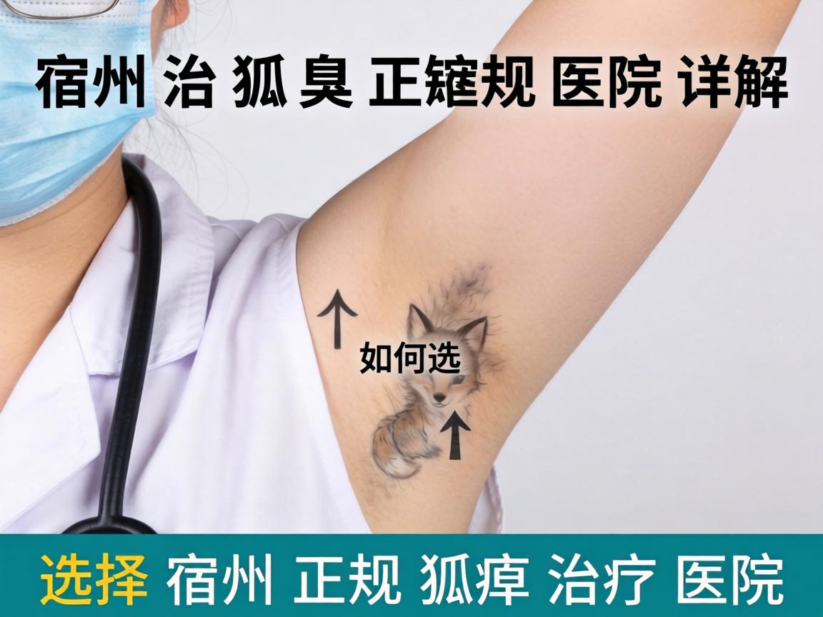 宿州治狐臭正规医院详解，如何选择宿州正规狐臭治疗医院