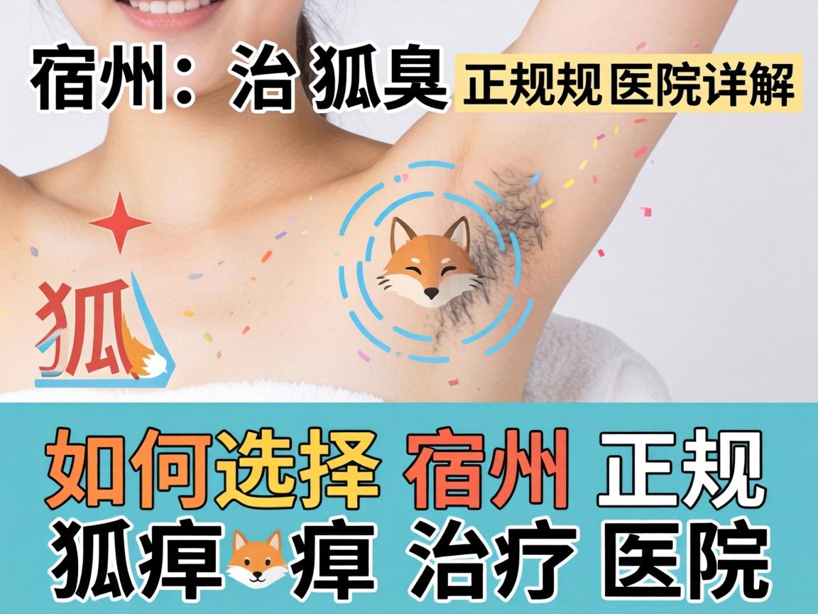 宿州治狐臭正规医院详解，如何选择宿州正规狐臭治疗医院