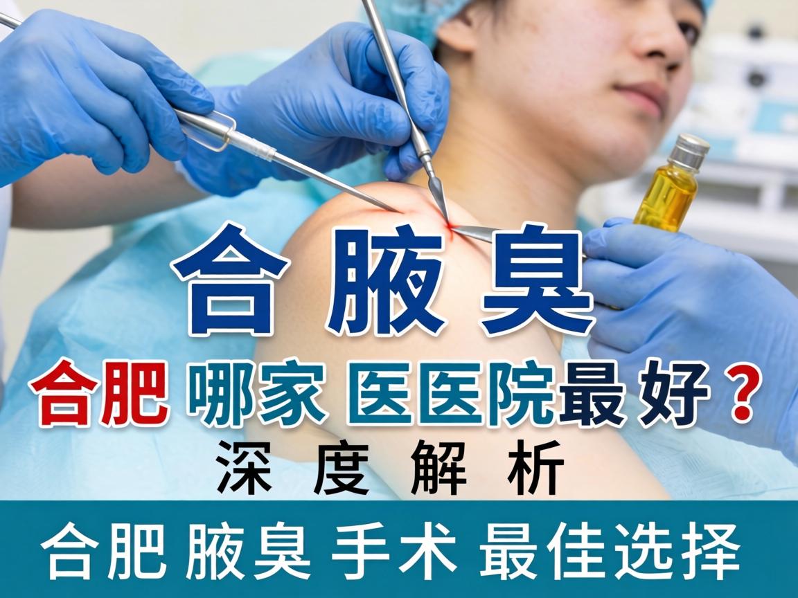 合肥腋臭手术哪家医院最好？深度解析合肥腋臭手术最佳选择
