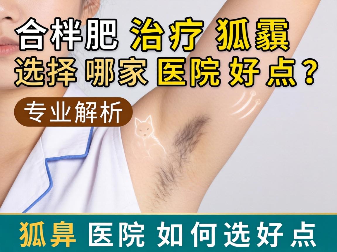 合肥治疗狐臭选择哪家医院好点？专业解析狐臭医院如何选好点
