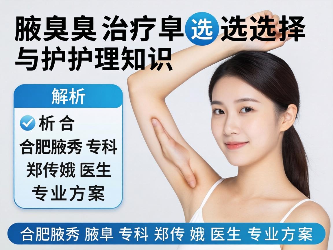 腋臭治疗选择与护理知识，解析合肥腋秀腋臭专科郑传娥医生专业方案