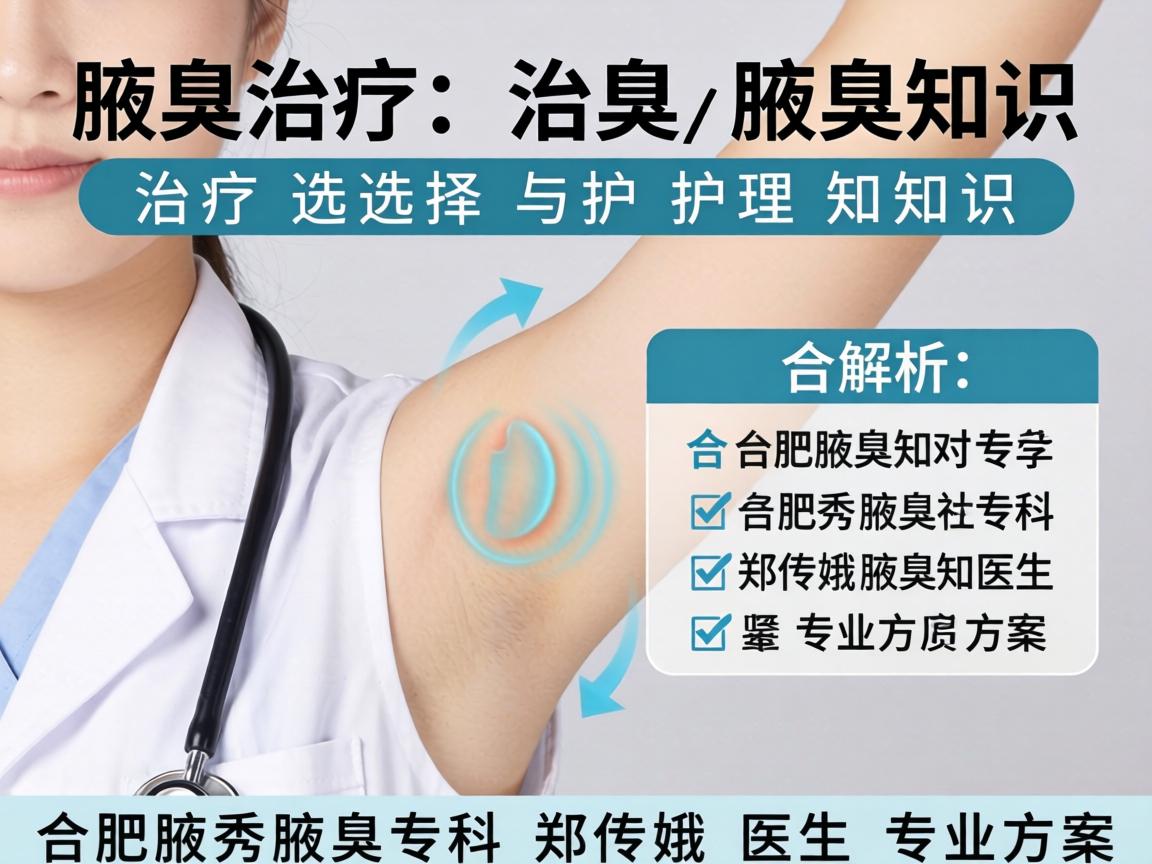 腋臭治疗选择与护理知识，解析合肥腋秀腋臭专科郑传娥医生专业方案