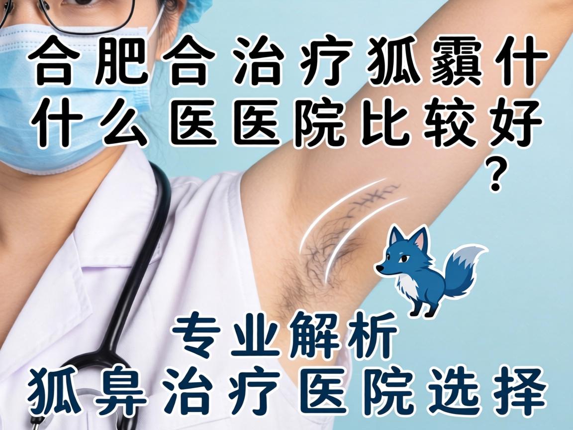合肥治疗狐臭什么医院比较好？专业解析狐臭治疗医院选择