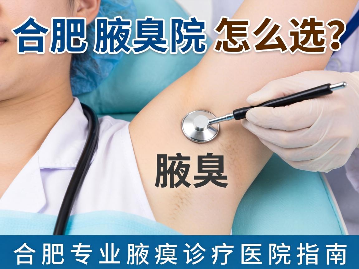 合肥腋臭医院怎么选？合肥专业腋臭诊疗医院指南