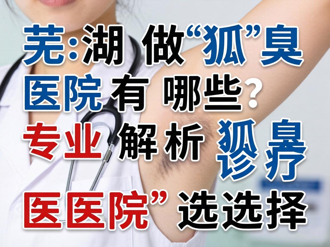 芜湖做狐臭医院有哪些？专业解析狐臭诊疗医院的选择