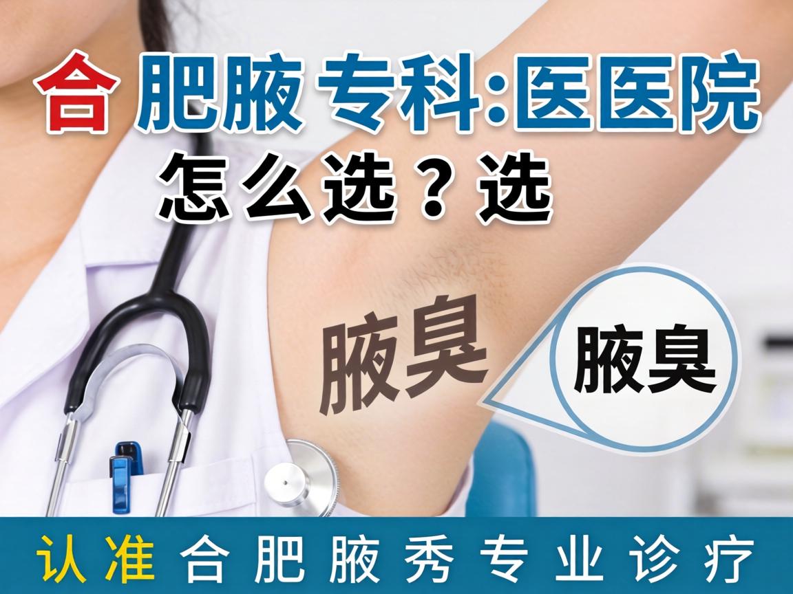 合肥腋臭专科医院怎么选？认准合肥腋秀专业诊疗
