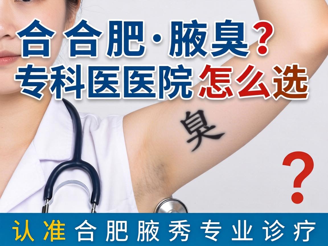 合肥腋臭专科医院怎么选？认准合肥腋秀专业诊疗