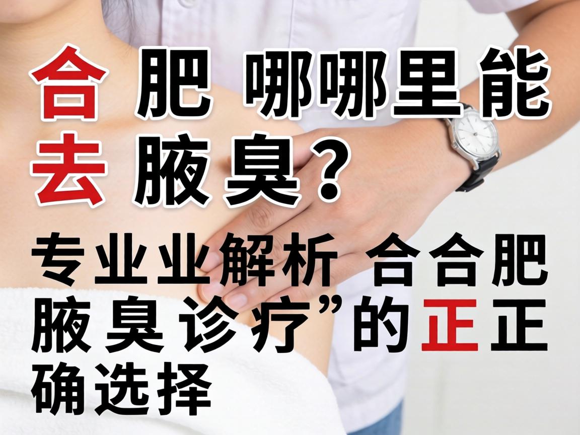 合肥哪里能去腋臭？专业解析合肥腋臭诊疗的正确选择