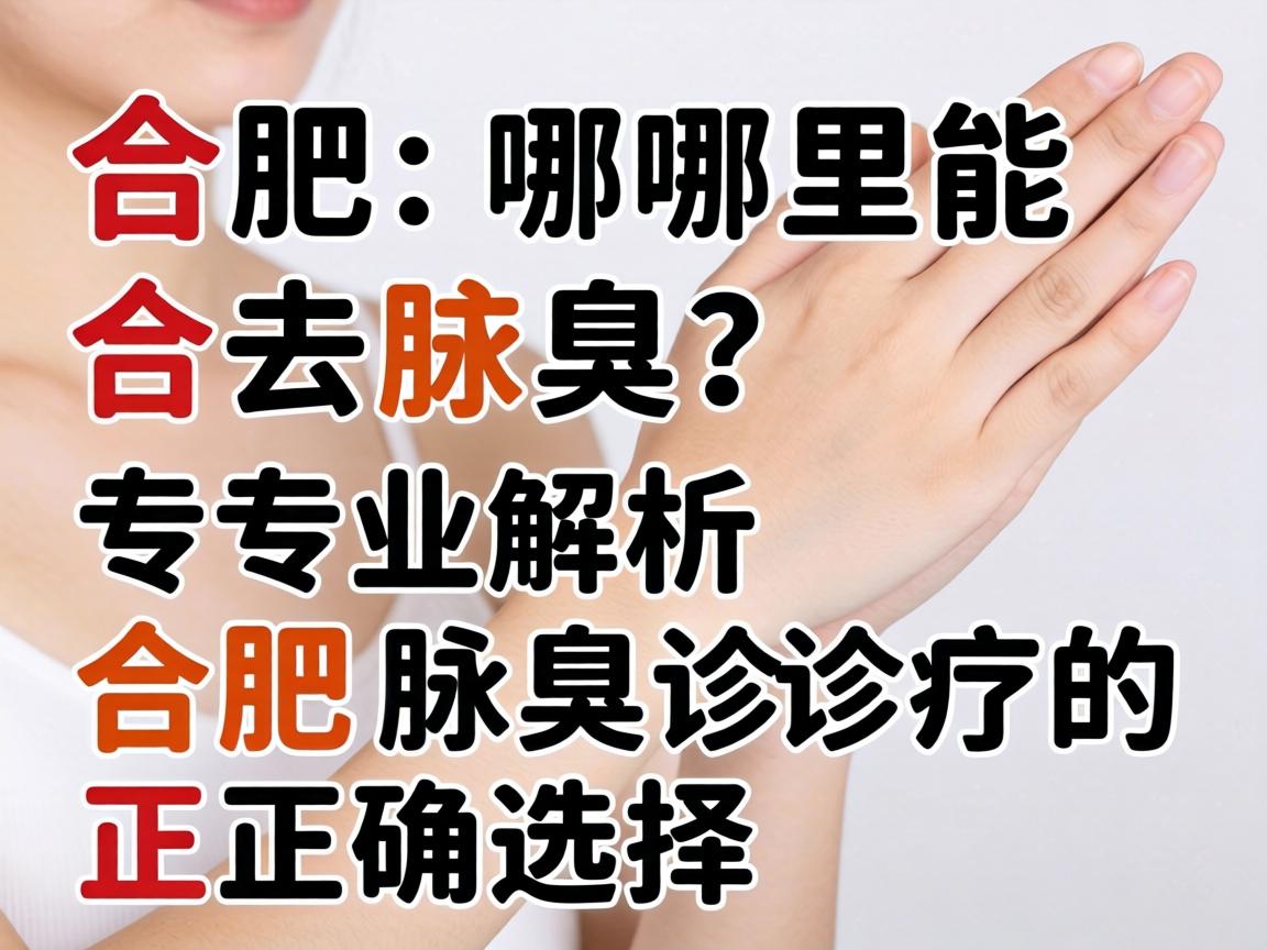 合肥哪里能去腋臭？专业解析合肥腋臭诊疗的正确选择