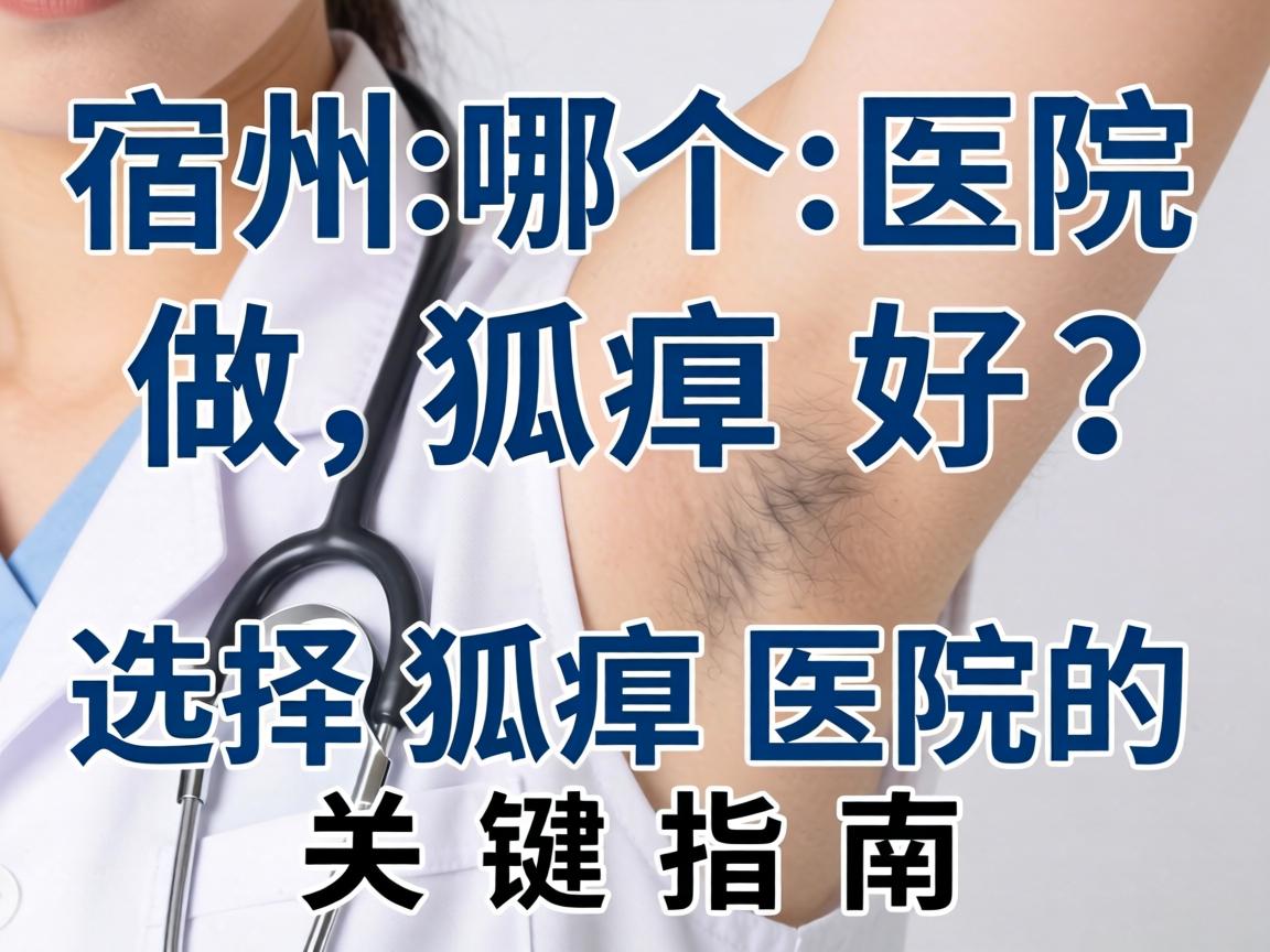 宿州哪个医院做狐臭好？选择狐臭医院的关键指南