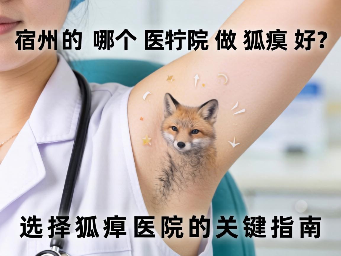 宿州哪个医院做狐臭好？选择狐臭医院的关键指南