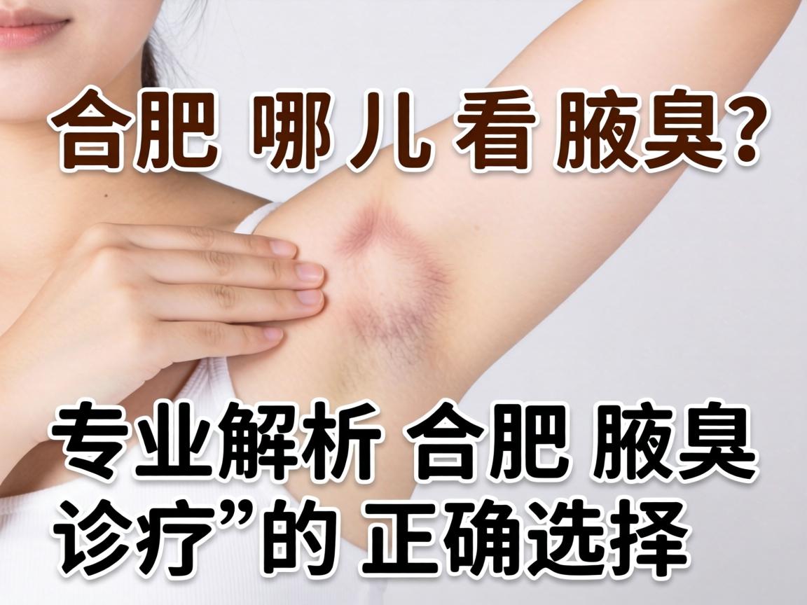 合肥哪儿看腋臭？专业解析合肥腋臭诊疗的正确选择