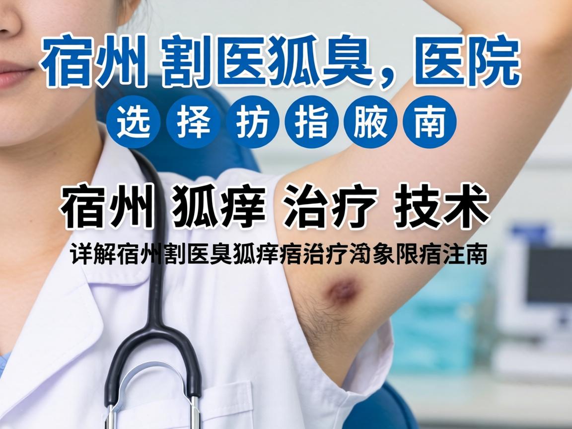 宿州割狐臭医院选择指南，详解宿州狐臭治疗技术