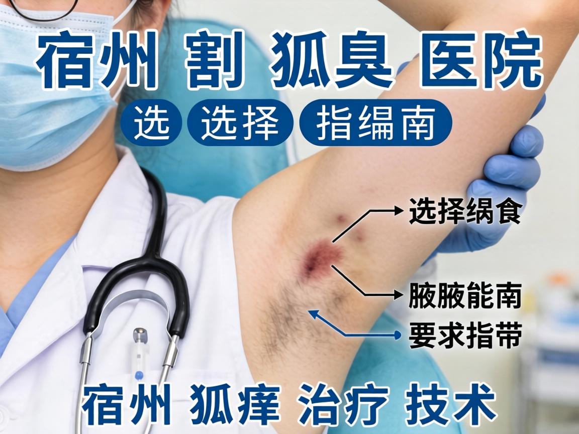 宿州割狐臭医院选择指南，详解宿州狐臭治疗技术