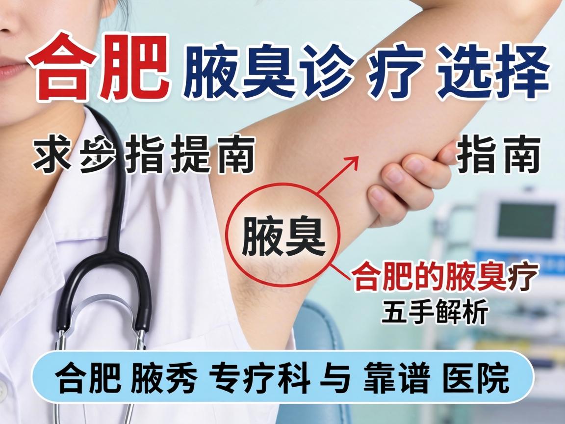 合肥腋臭诊疗选择指南，解析合肥腋秀专科与靠谱医院
