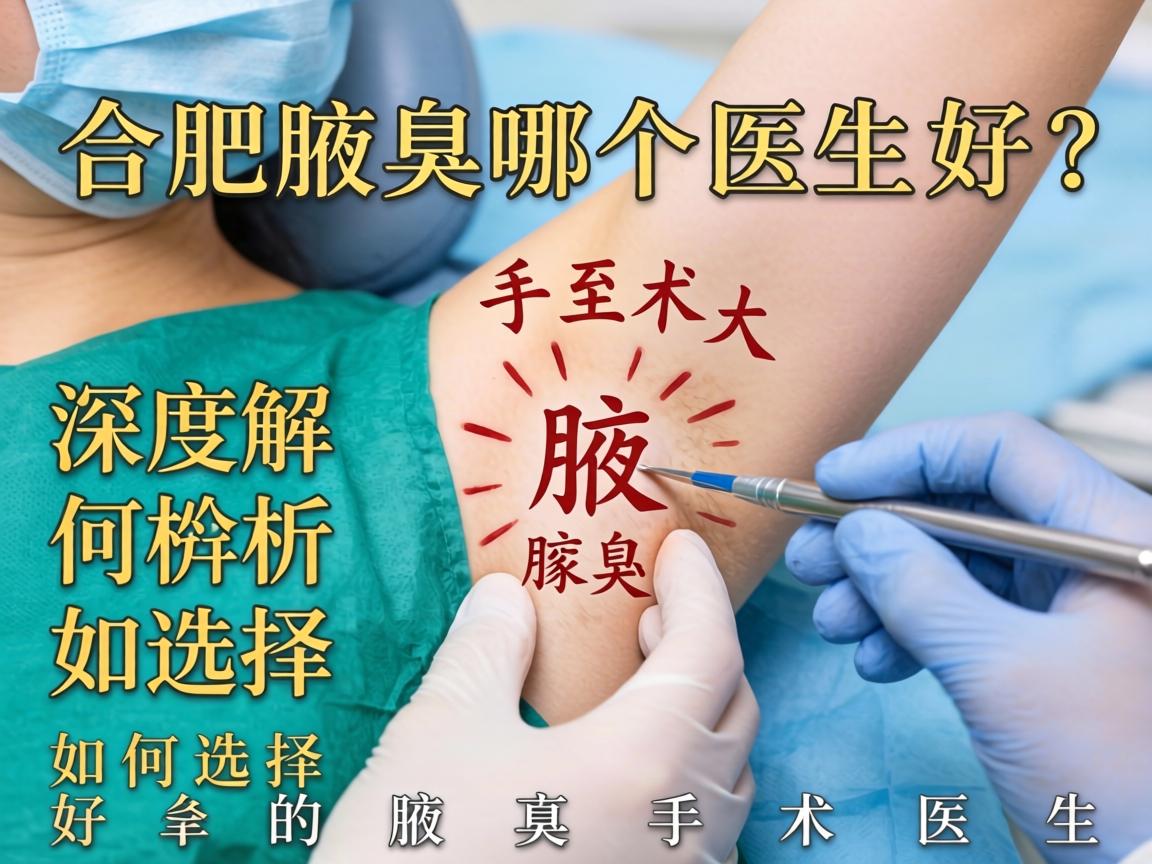 合肥腋臭手术哪个医生好？深度解析如何选择好的腋臭手术医生