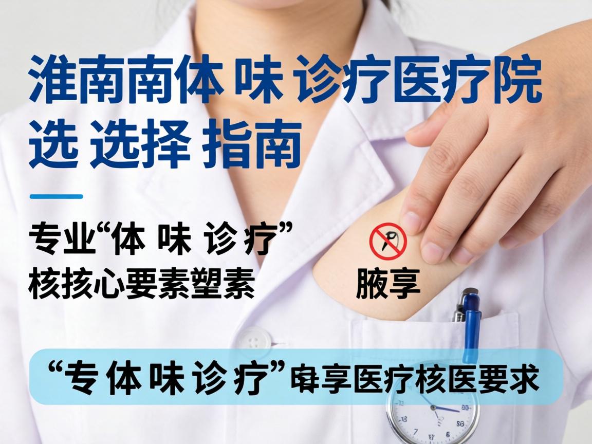 淮南体味诊疗医院选择指南，解析专业体味诊疗的核心要素