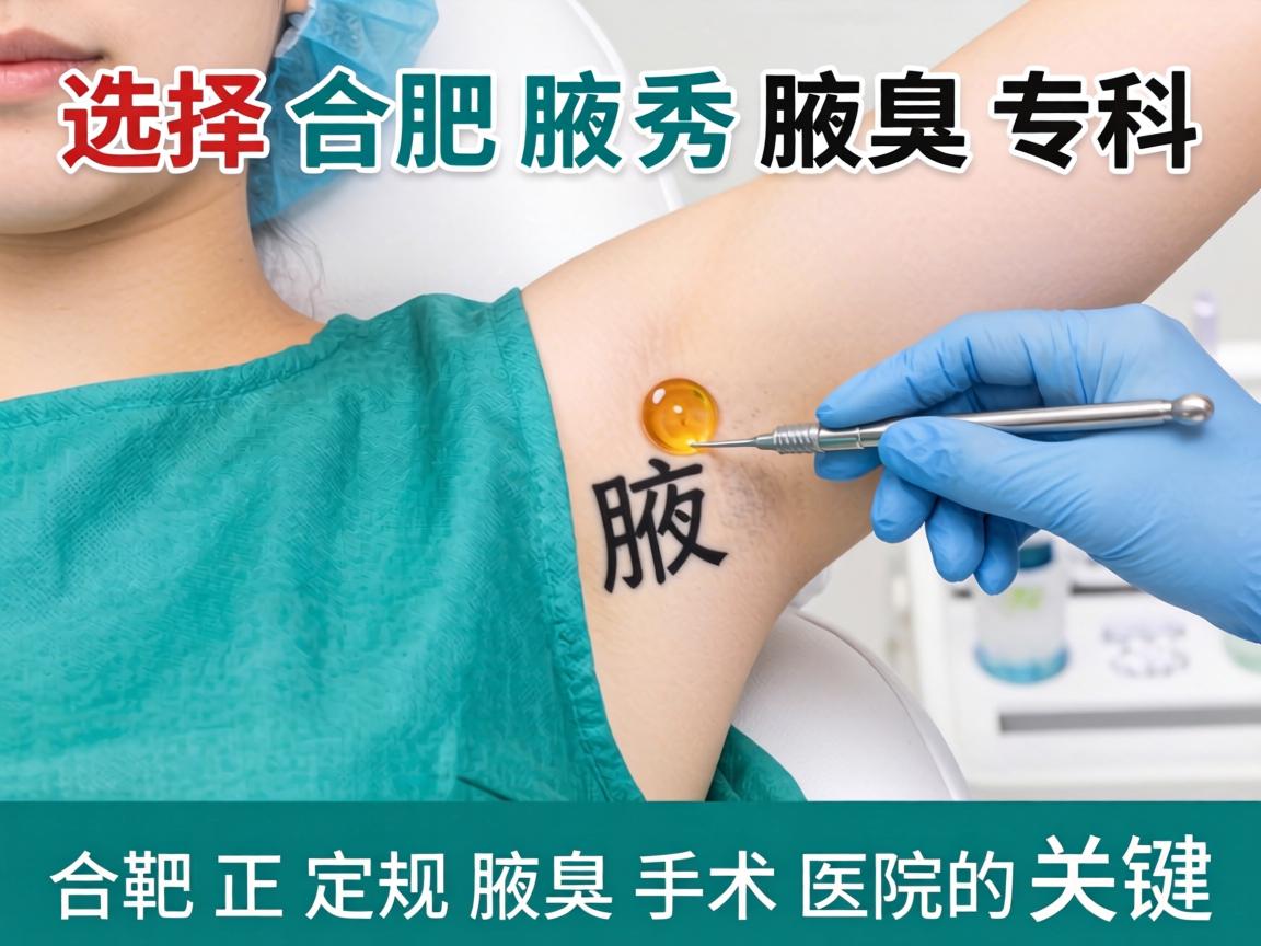 选择合肥腋秀腋臭专科 解析合肥正规腋臭手术医院的关键