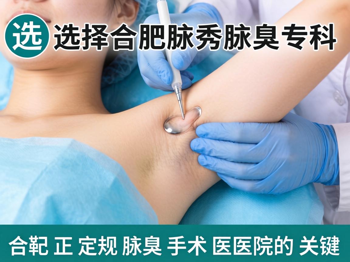 选择合肥腋秀腋臭专科 解析合肥正规腋臭手术医院的关键